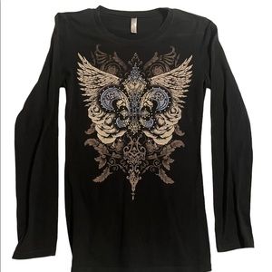 Medium Black Wings Long Sleeve Shirt